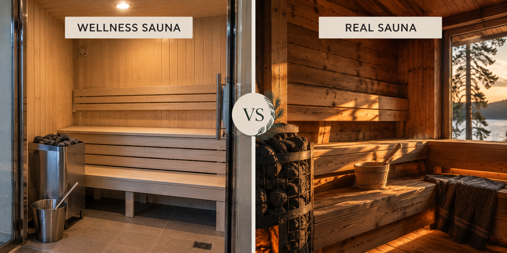 Illustration for The difference between a "Wellness Sauna" and a Real One